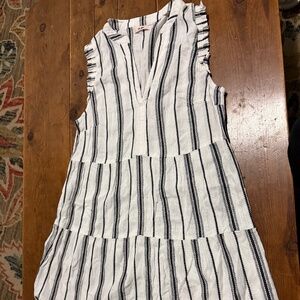 Girls Kids Mi Ami Dress Boho Black and White Medium 10 12